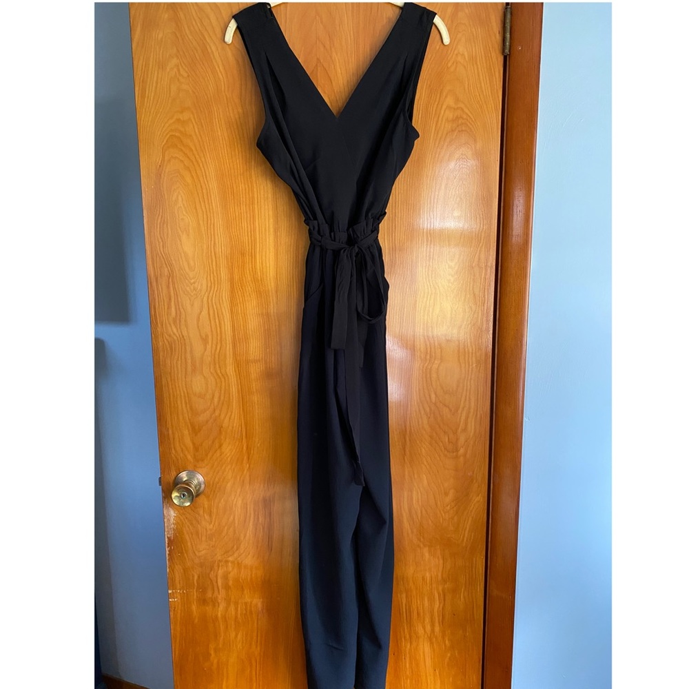 Black tank top jumpsuit